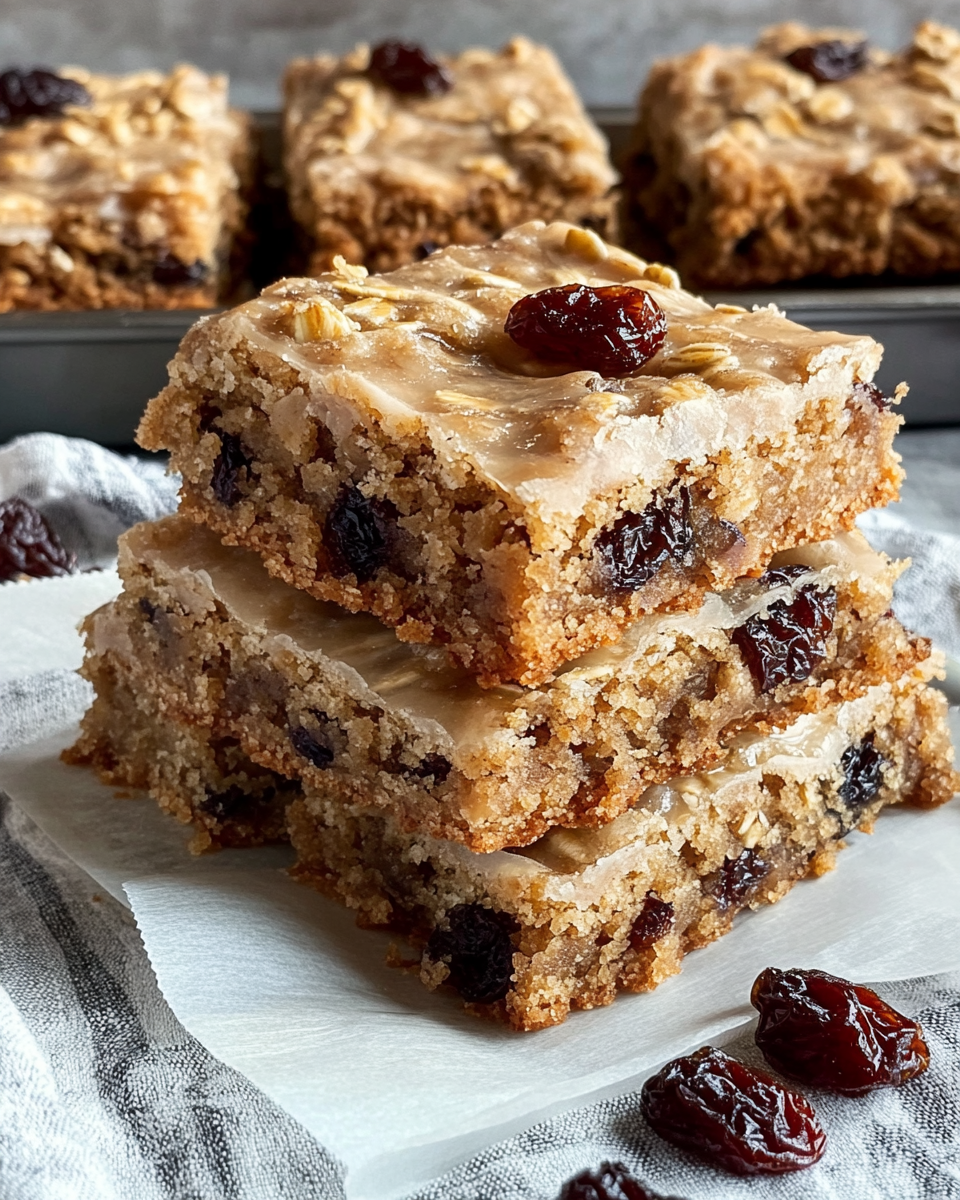 Oatmeal Raisin Cookie Bars