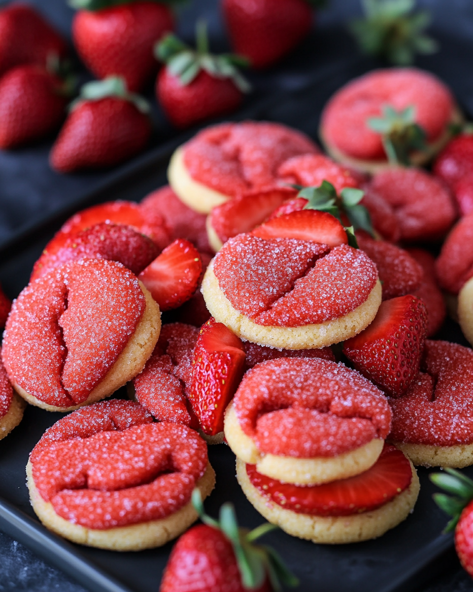 Strawberry Sugar Cookies
