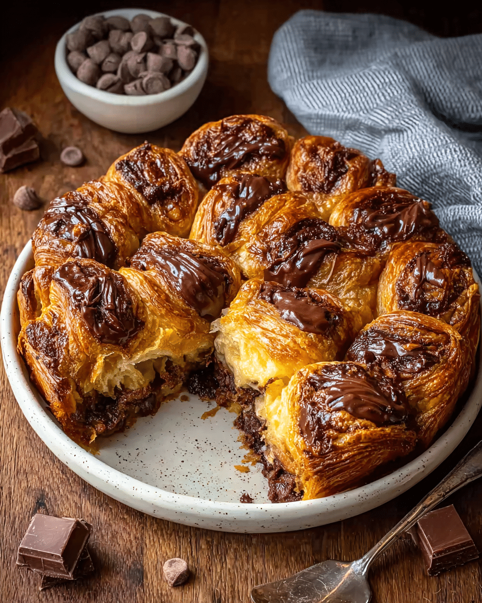 Chocolate Croissant Breakfast Bake