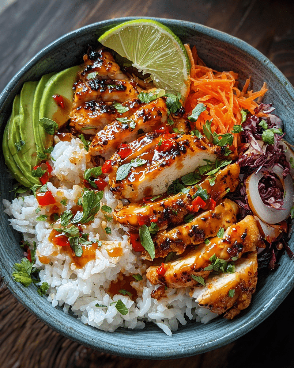 Spicy Maple Chicken with Coconut Rice