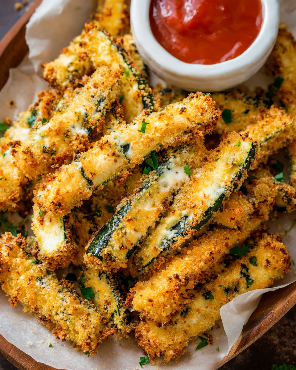 Baked Parmesan Zucchini Fries