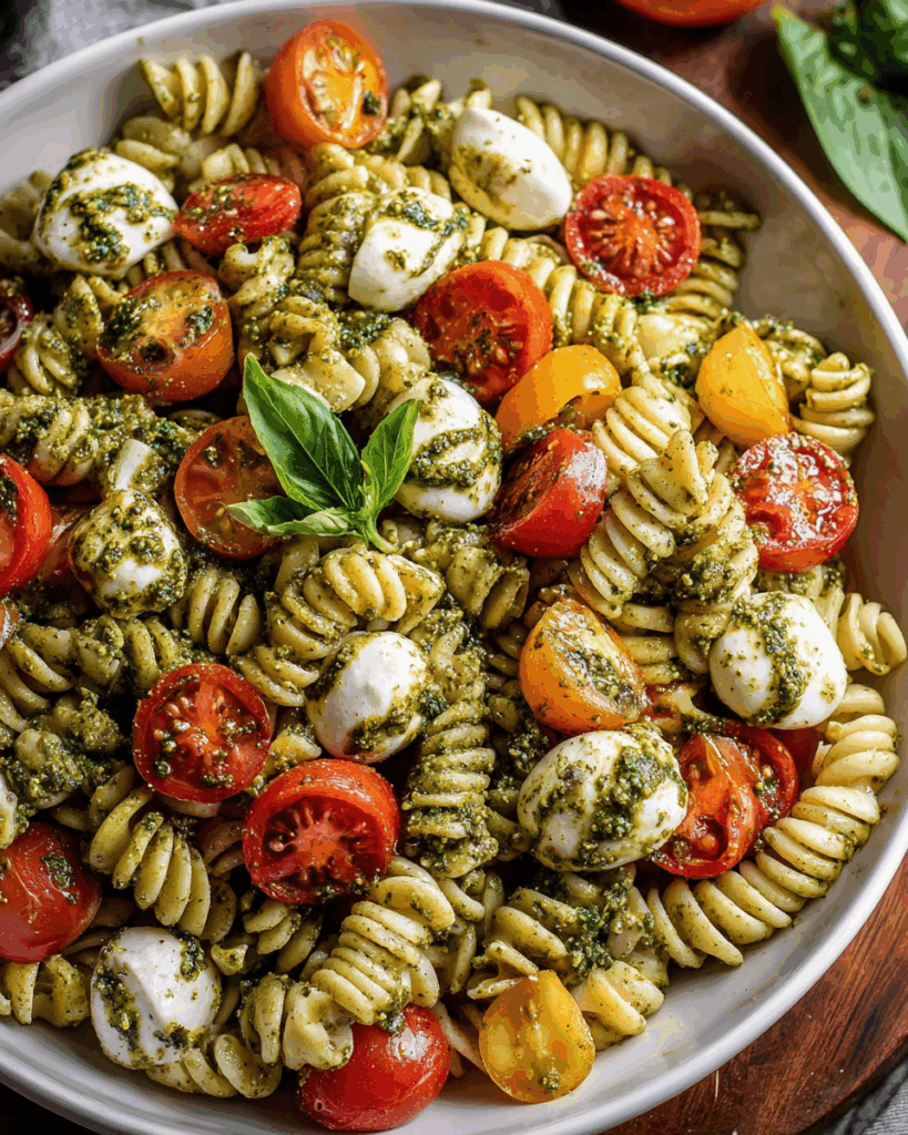 Caprese Pesto Pasta Salad