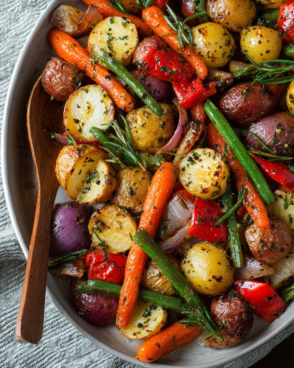 Garlic Herb Roasted Vegetables