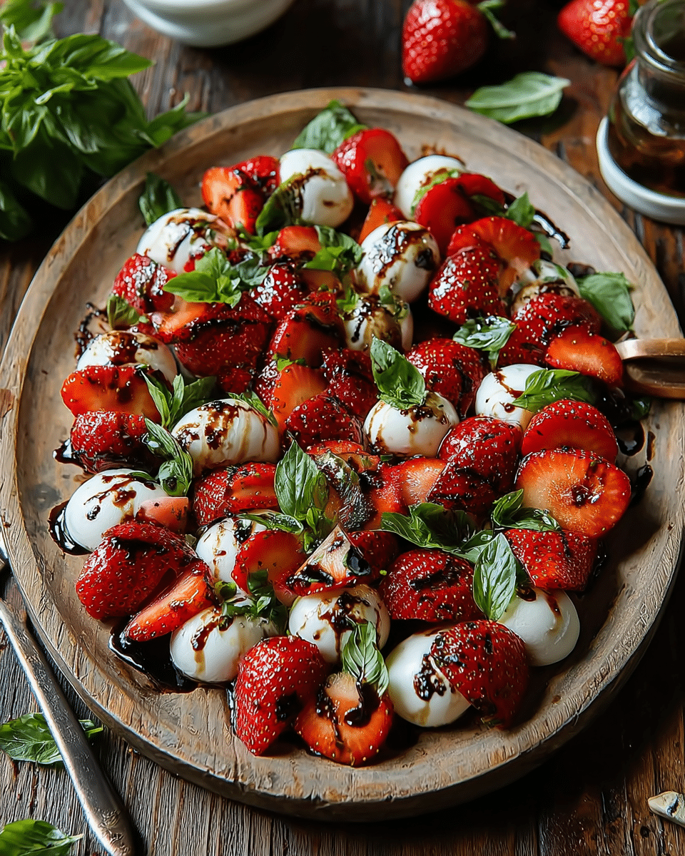 Balsamic Strawberry Caprese