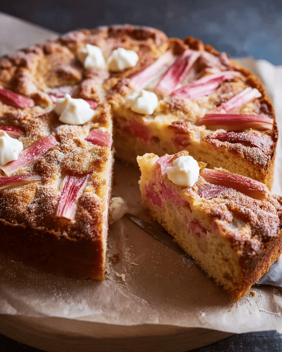 Norwegian Rhubarb Cake