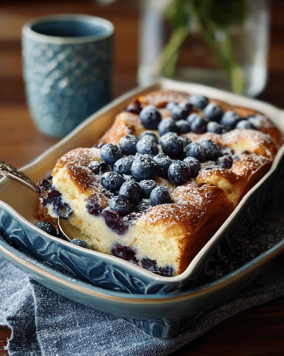 Blueberry Buttermilk Pancake Casserole
