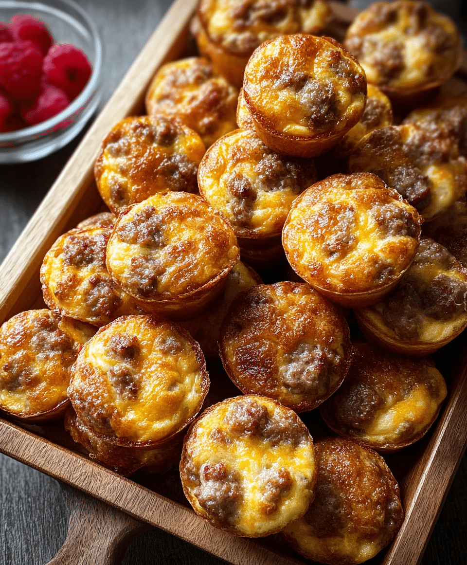 High-Protein Pancake Sausage Mini Muffins