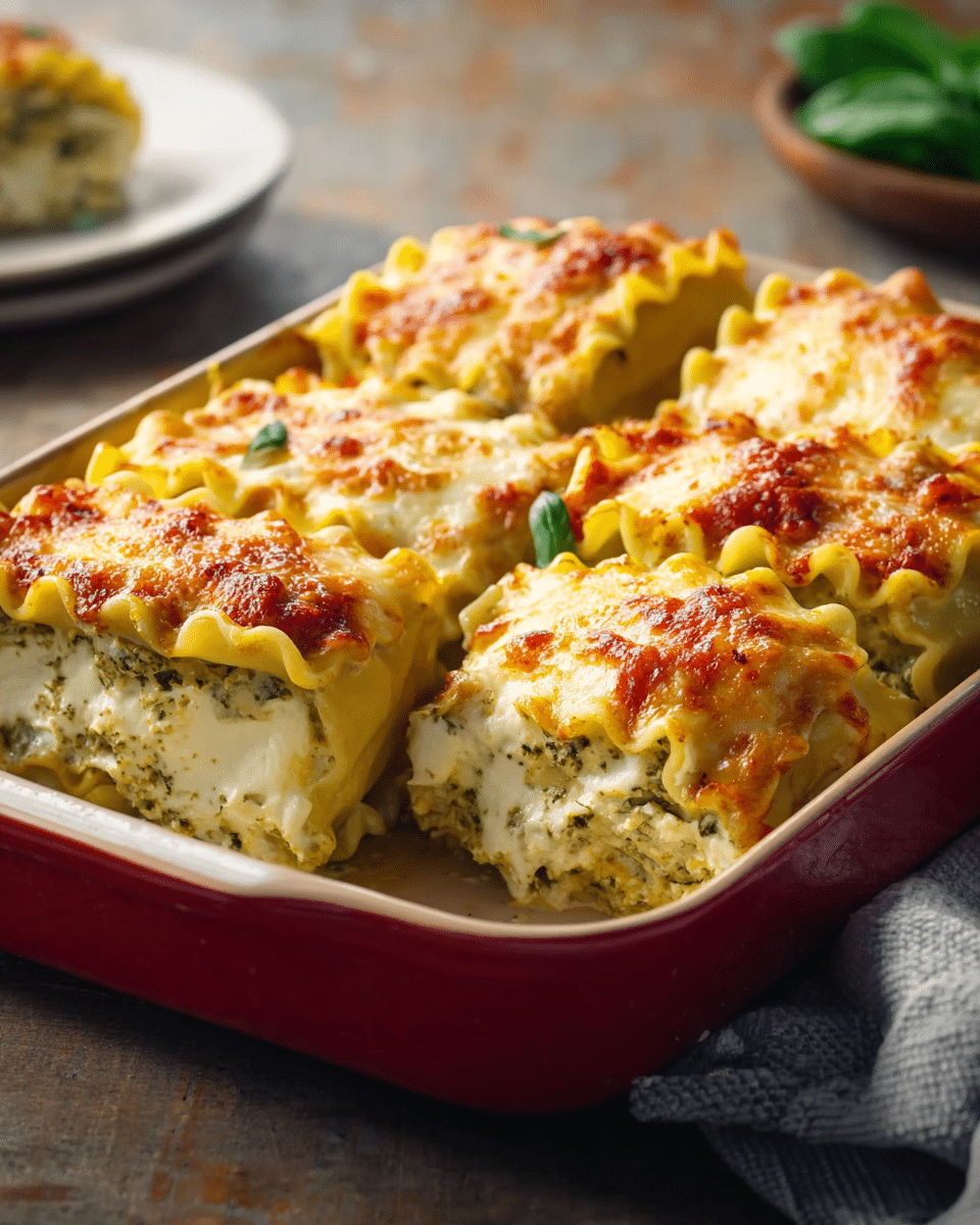 Pesto Lasagna Rolls