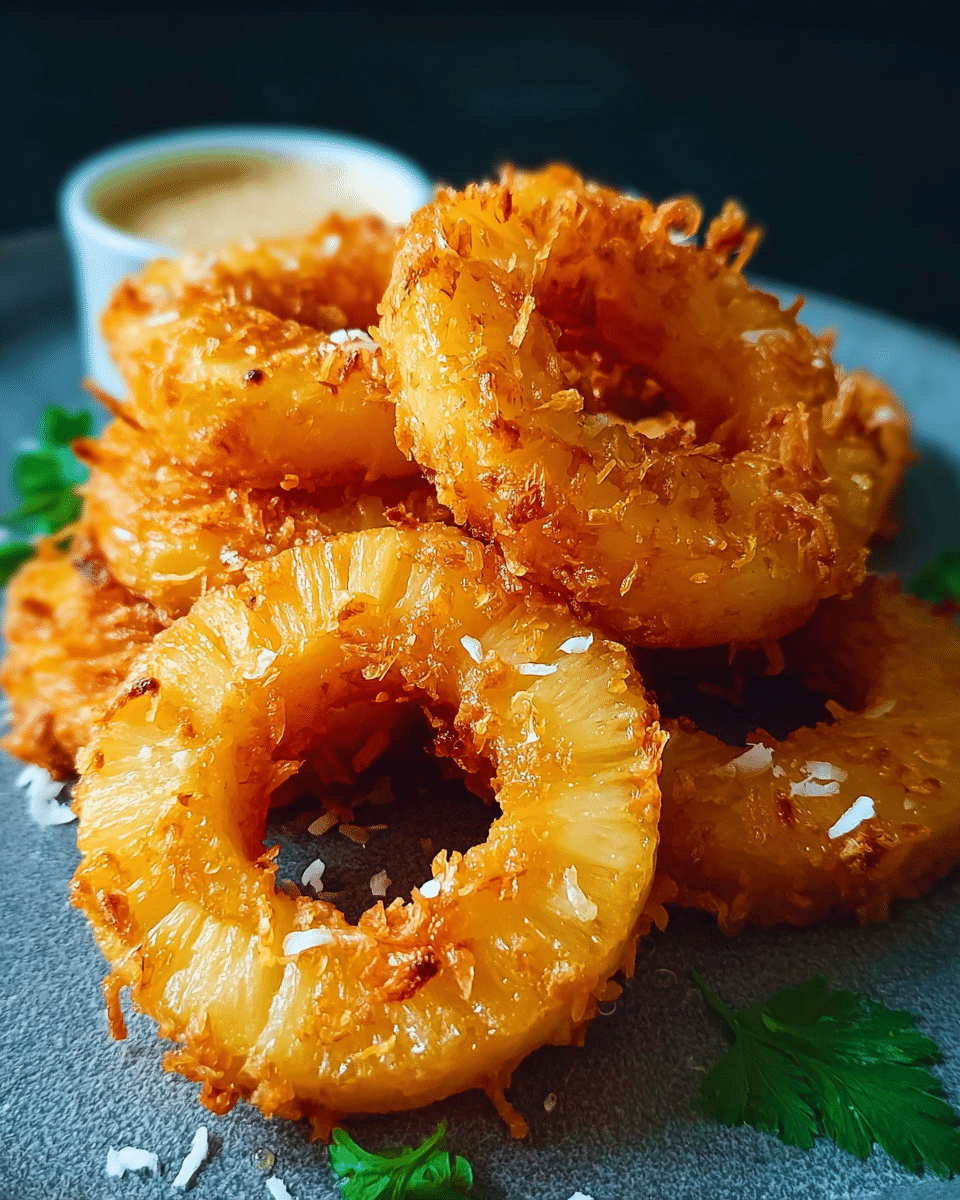 Fried Pineapple Rings