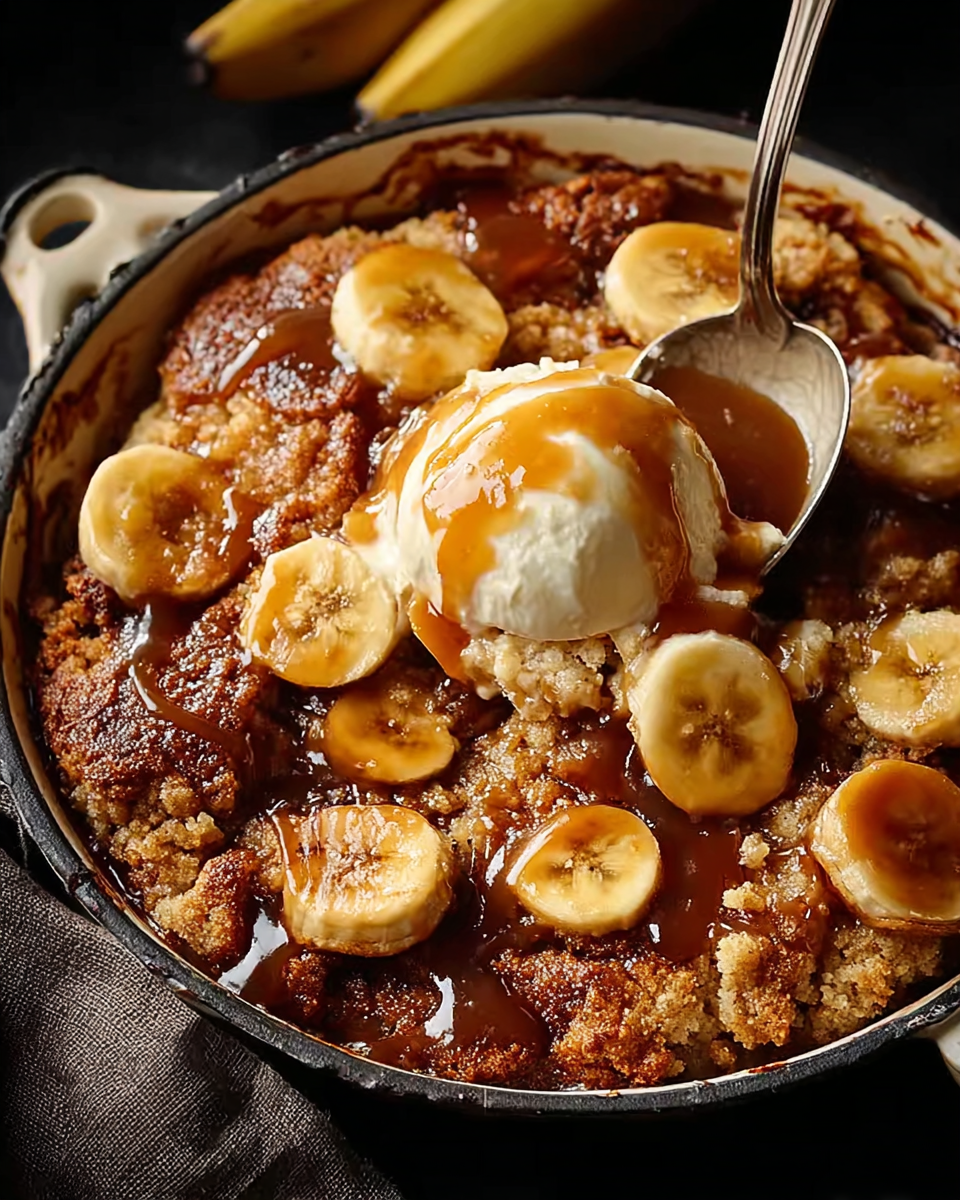 Bananas Foster Cobbler