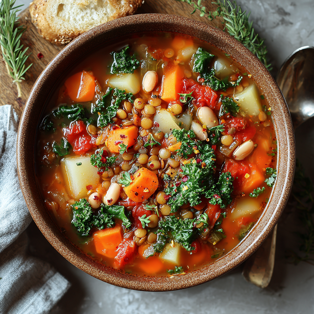 Hearty Lentil and Vegetable Soup