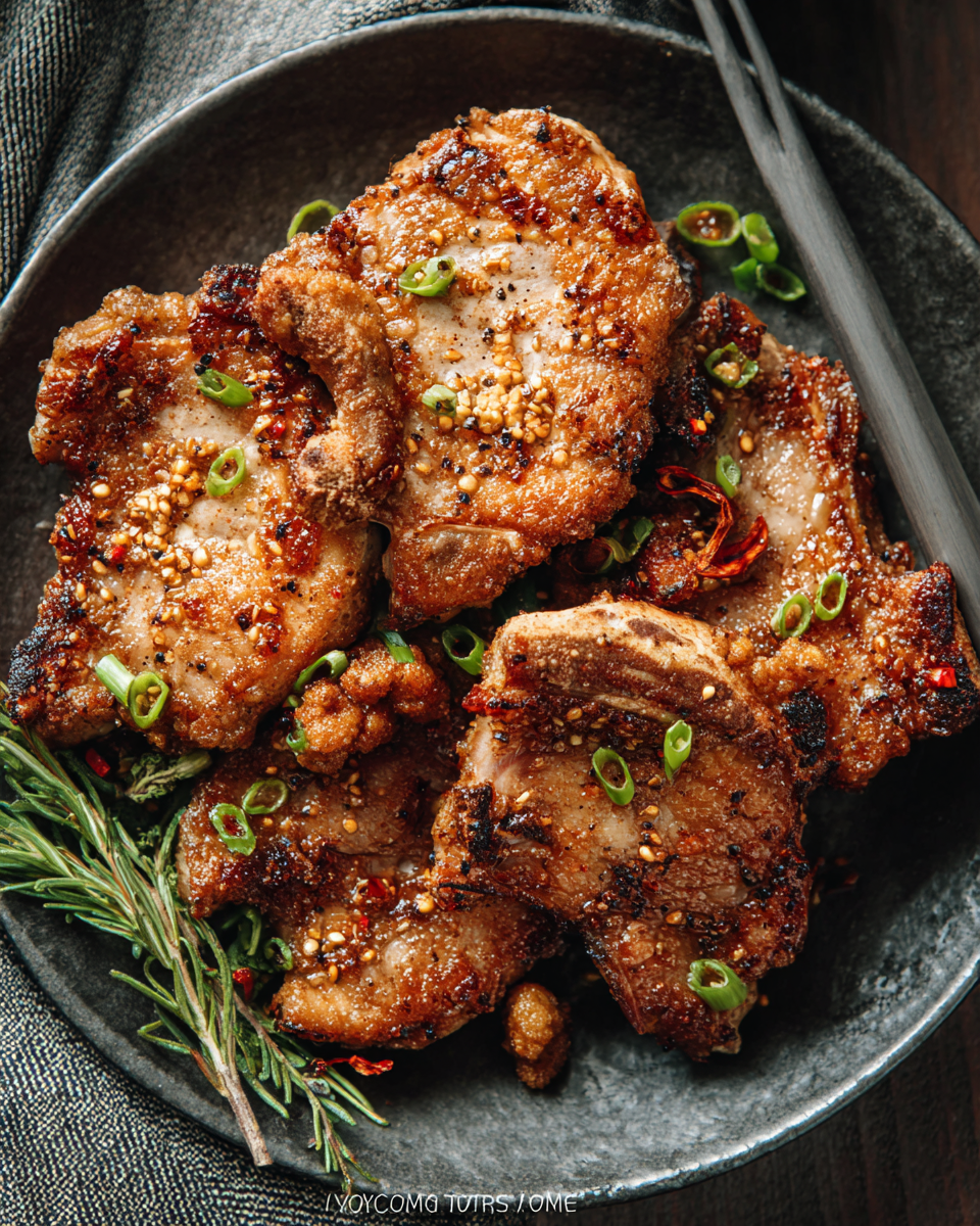 Salt and Pepper Pork Chops