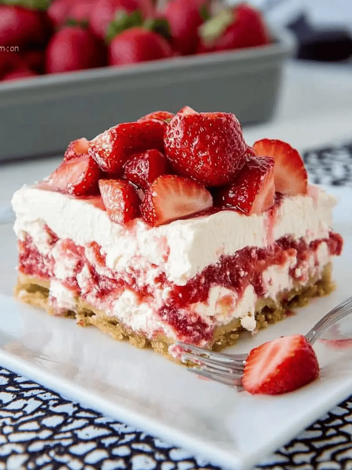 Strawberry Cheesecake Lasagna