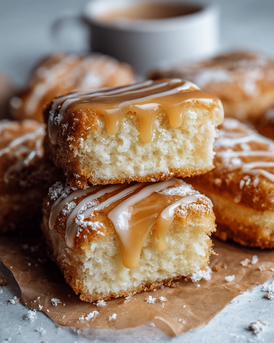 Maple Donut Bars