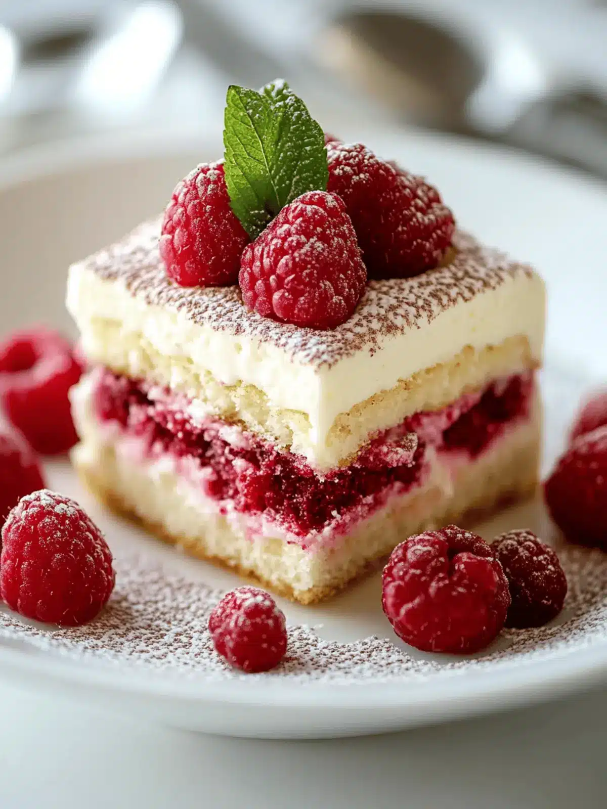 White Chocolate Raspberry Tiramisu