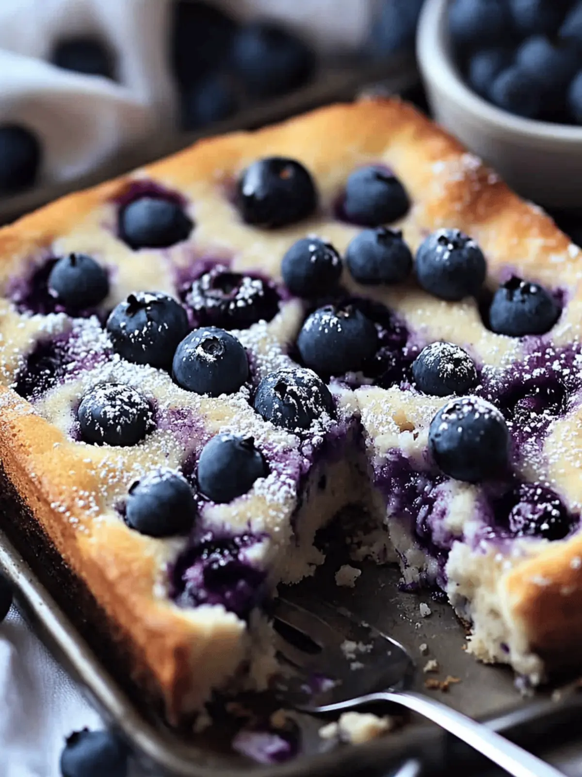Blueberry Cottage Cheese Breakfast Bake