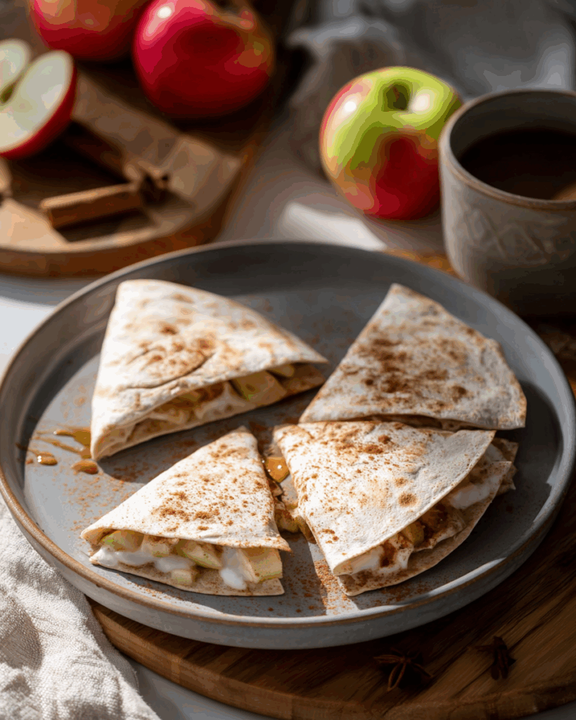 Apple Cinnamon Breakfast Quesadillas