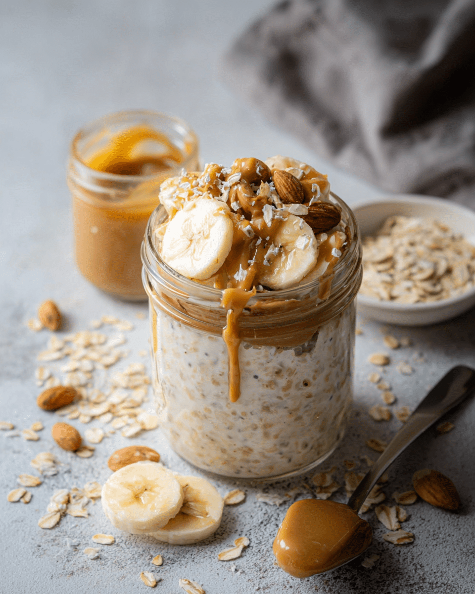 Peanut Butter Banana Overnight Oats