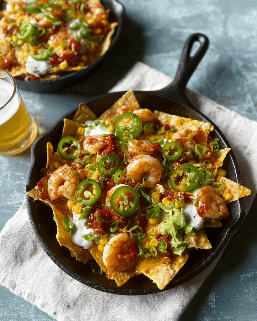 Shrimp and Honey Nachos