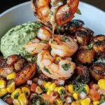 Grilled Shrimp Bowl With Corn Salsa