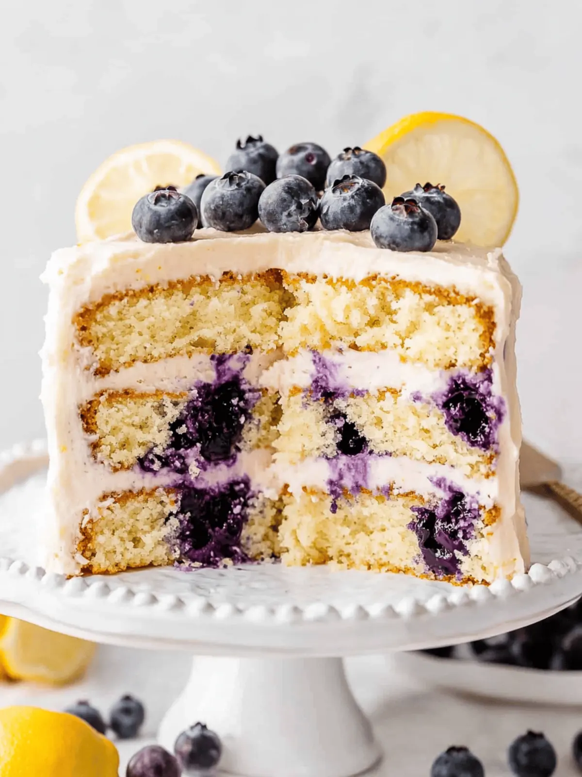 Lemon Blueberry Layer Cake