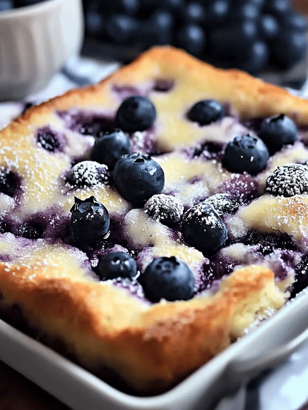 Blueberry Cottage Cheese Breakfast Bake