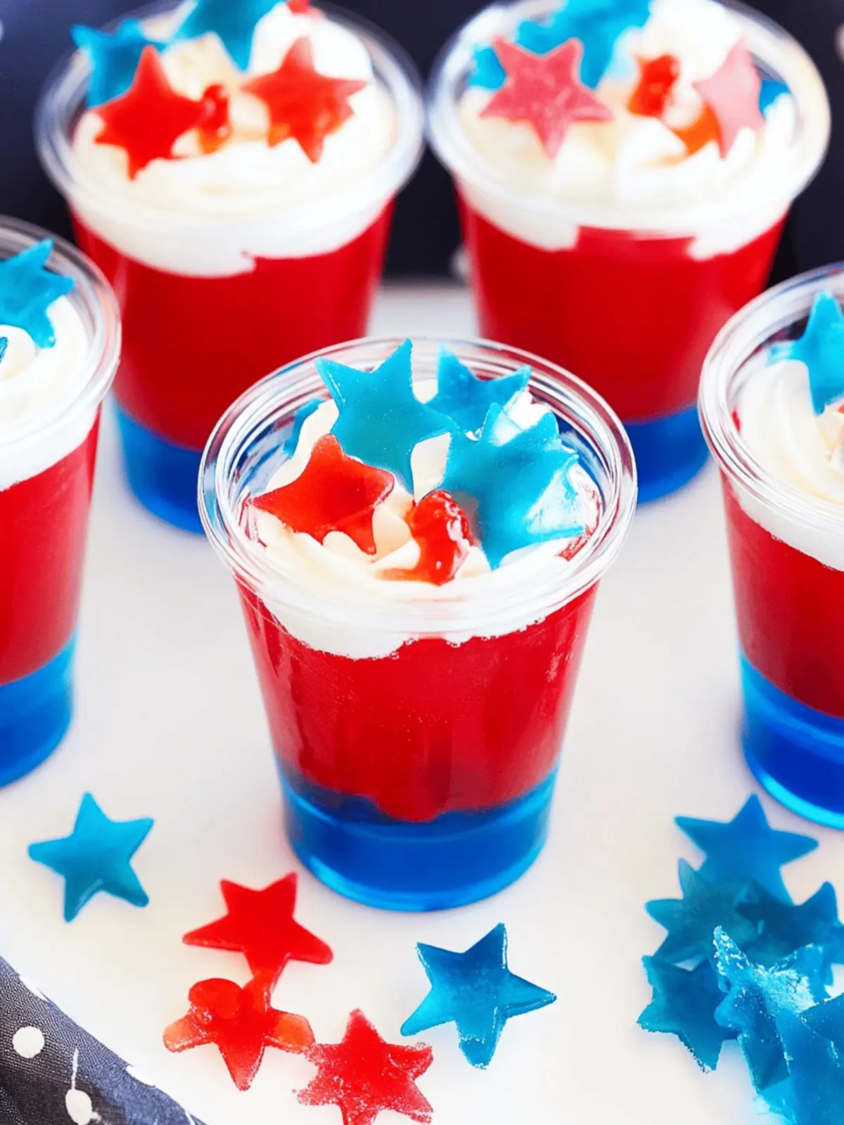 Delicious Red White and Blue Jello Shots for Your Summer Bash