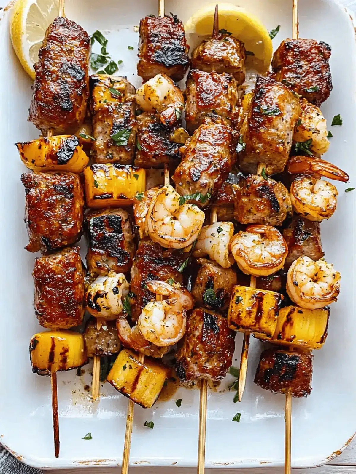 Cajun Shrimp Sausage Kebabs