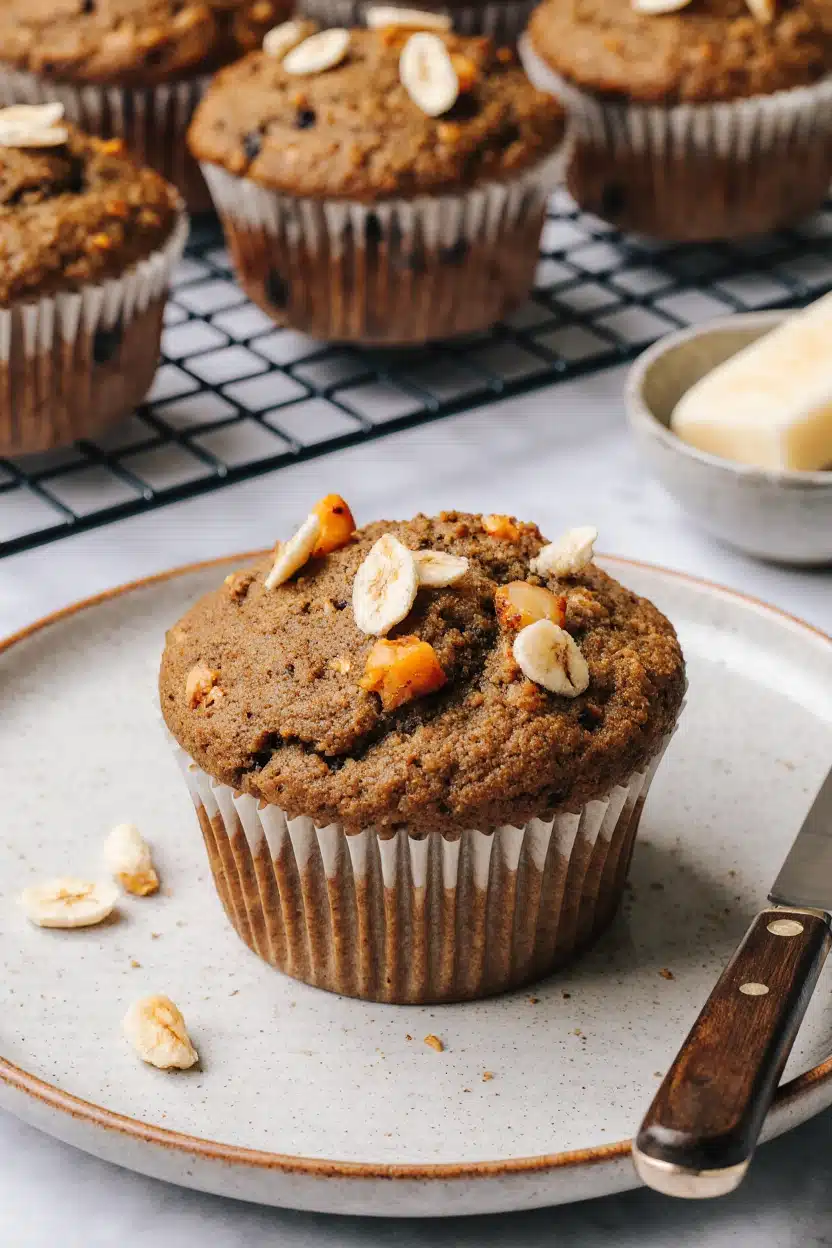 Oatmeal Banana Carrot Muffins