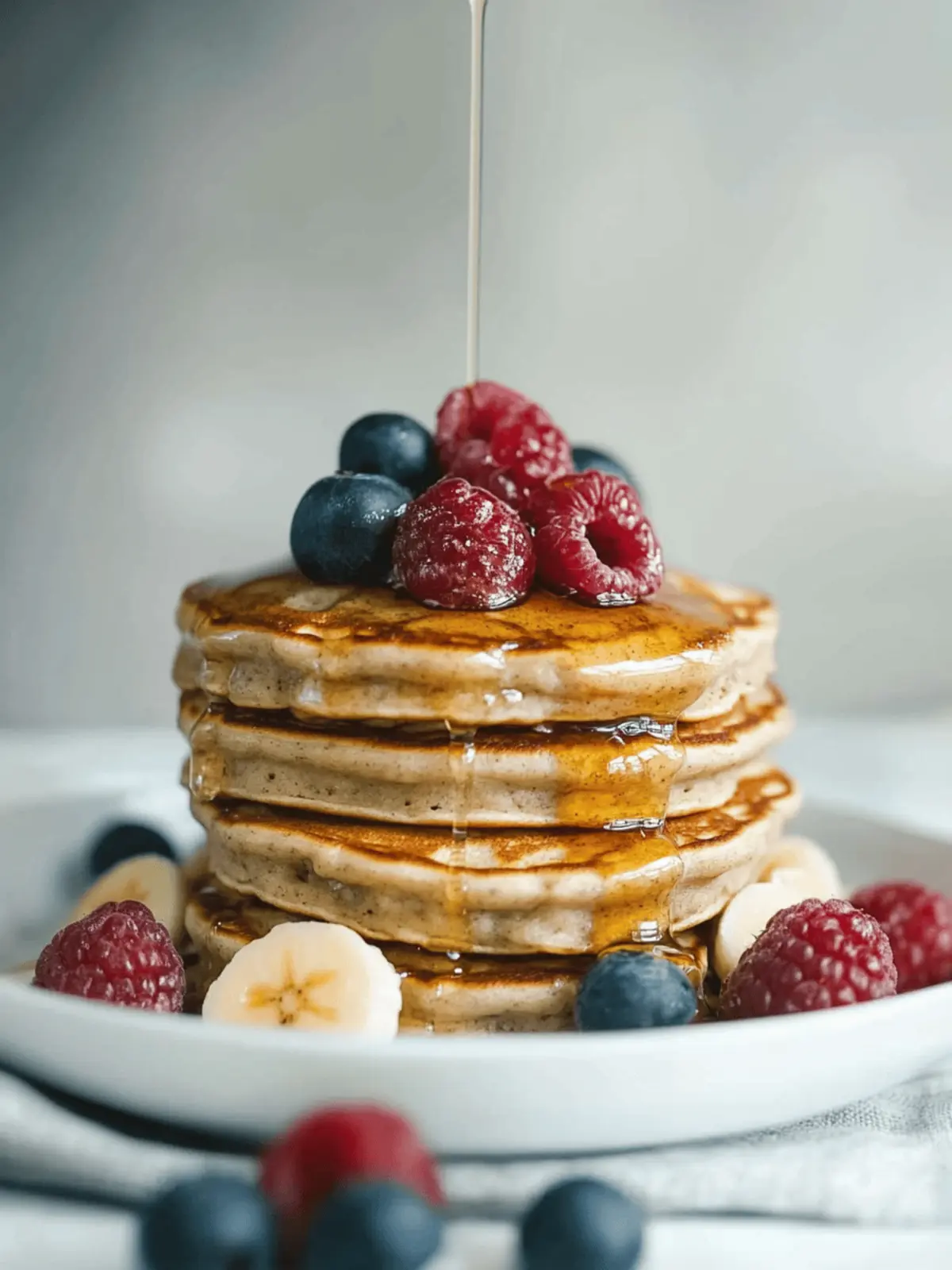 Cottage Cheese Banana Oatmeal Protein Pancakes