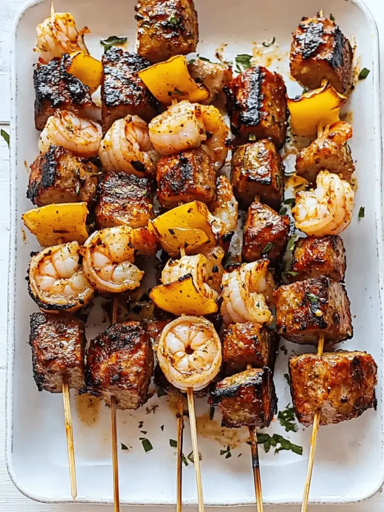 Cajun Shrimp Sausage Kebabs