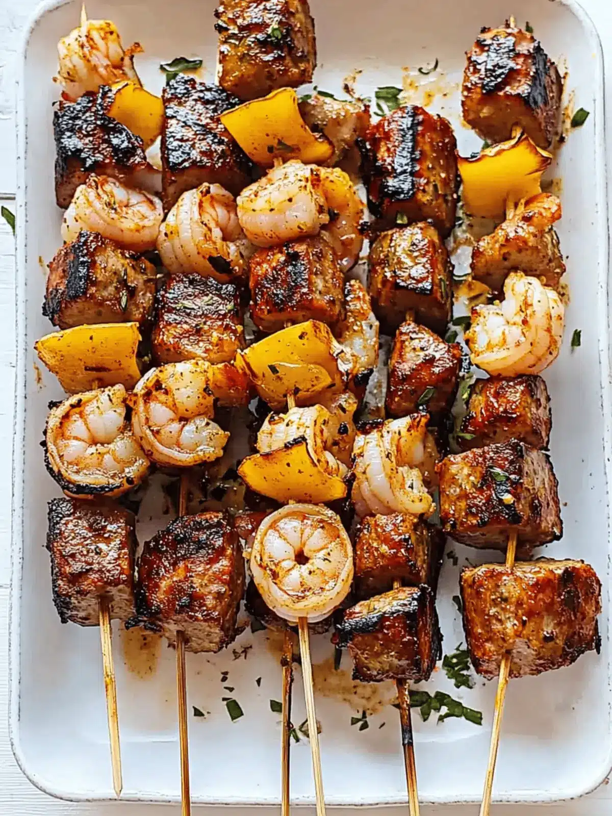 Cajun Shrimp Sausage Kebabs