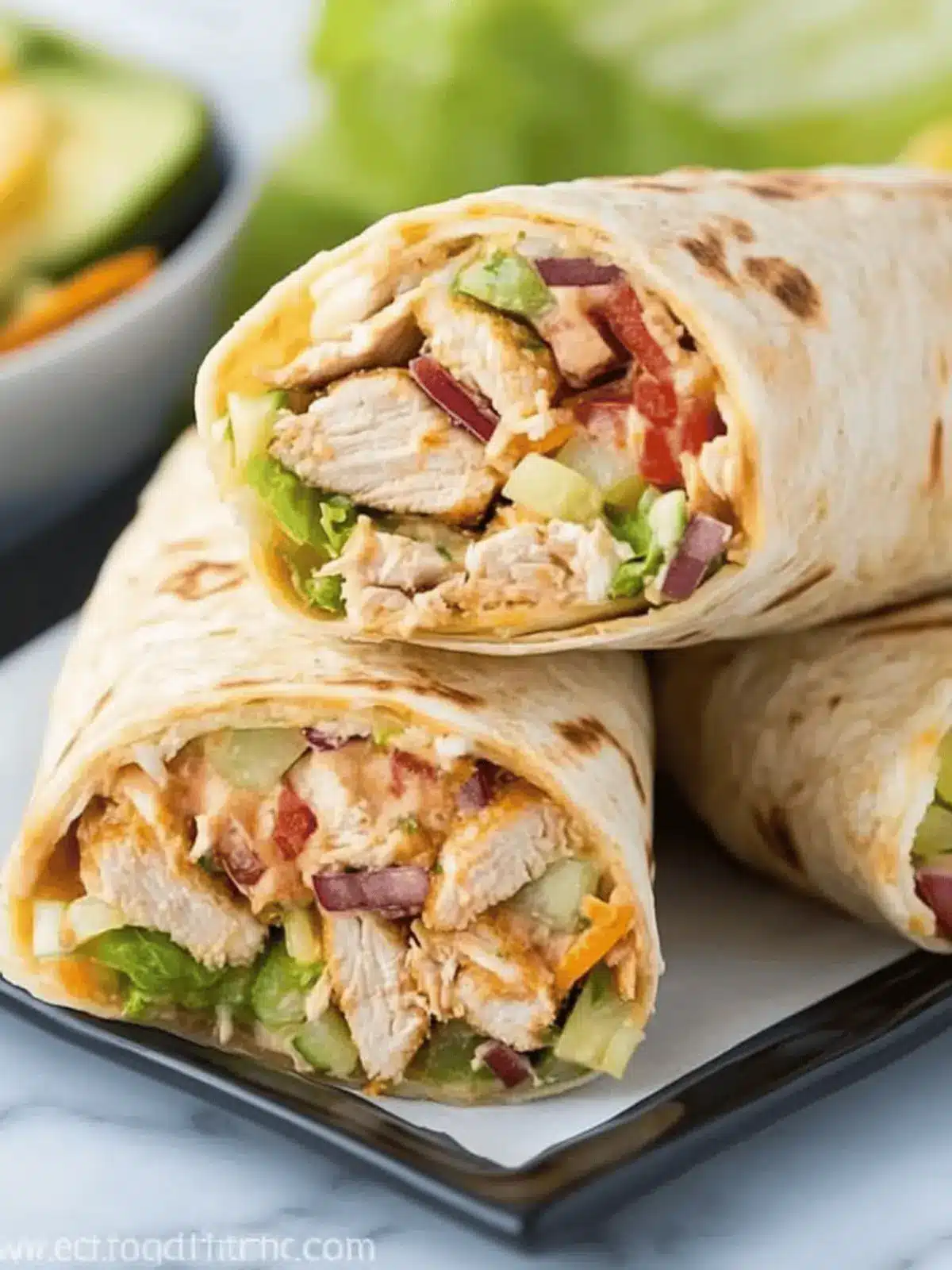 Crunchy Southwestern Chicken Wrap