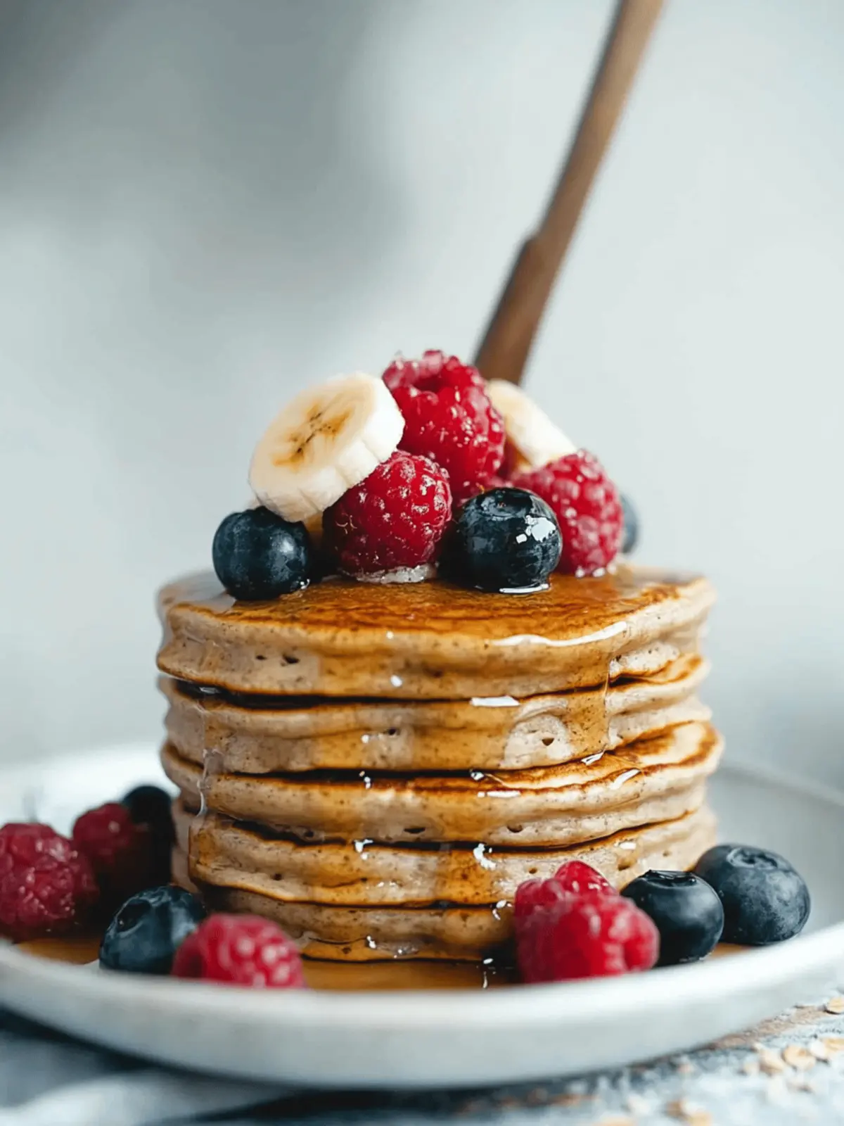 Cottage Cheese Banana Oatmeal Protein Pancakes