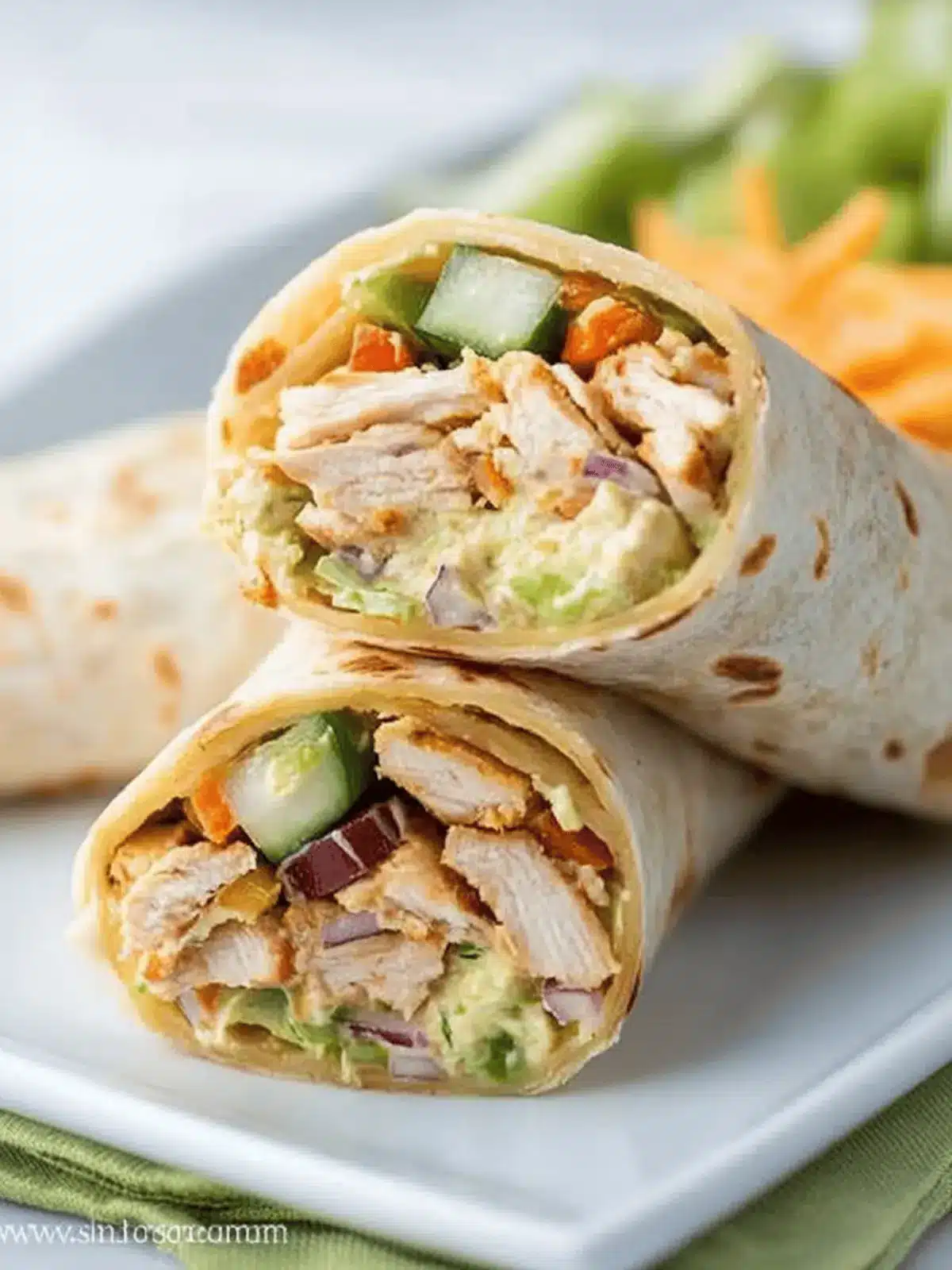 Crunchy Southwestern Chicken Wrap