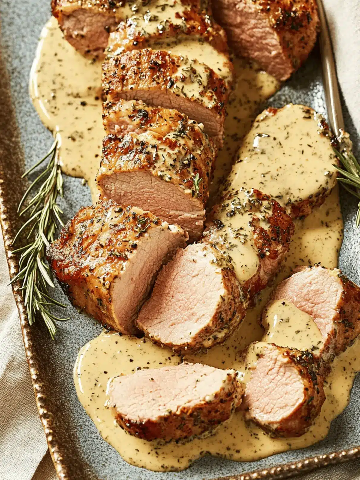 Ever Pork Tenderloin with Dijon Cream Sauce
