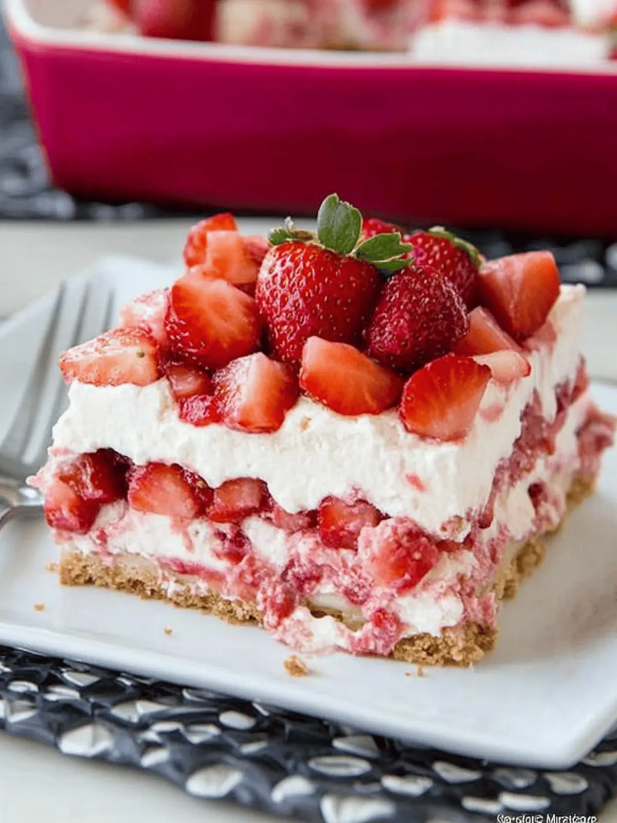 Strawberry Cheesecake Lasagna