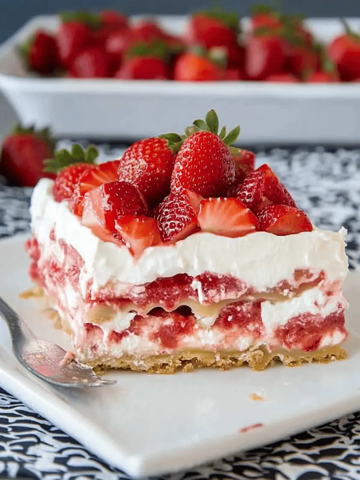 Strawberry Cheesecake Lasagna