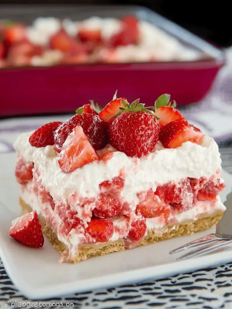 Strawberry Cheesecake Lasagna