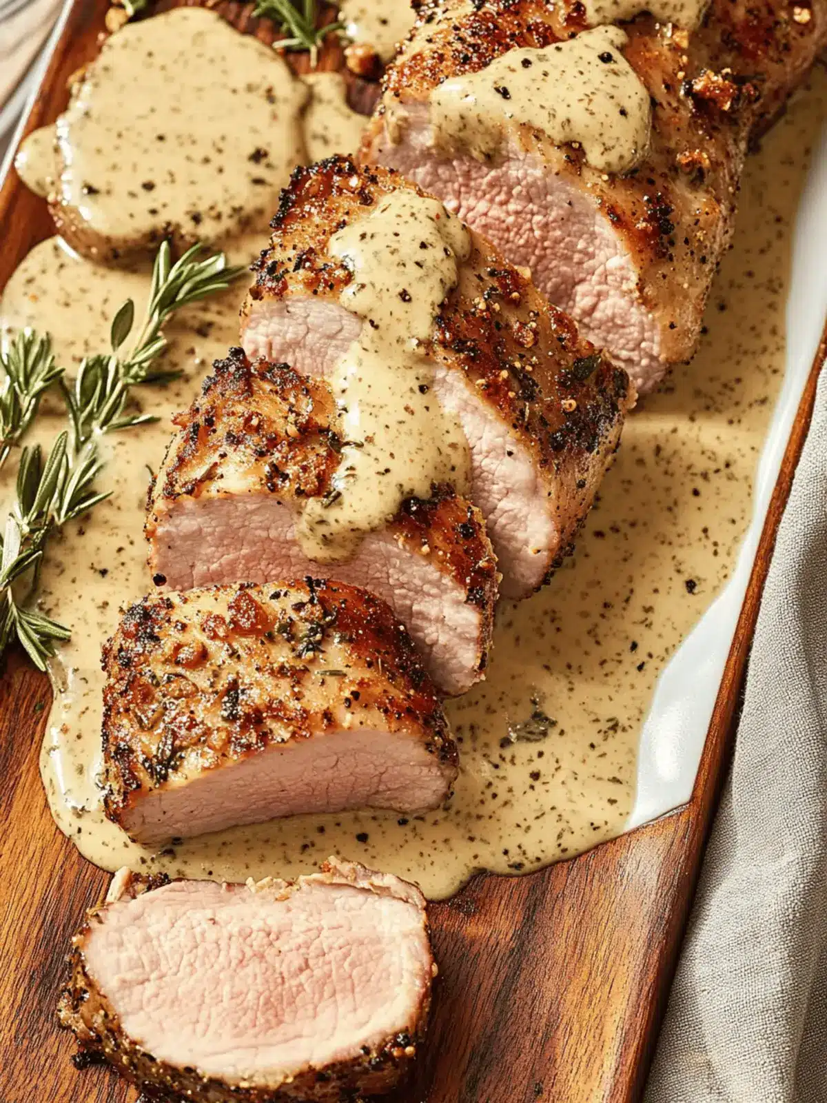 Ever Pork Tenderloin with Dijon Cream Sauce