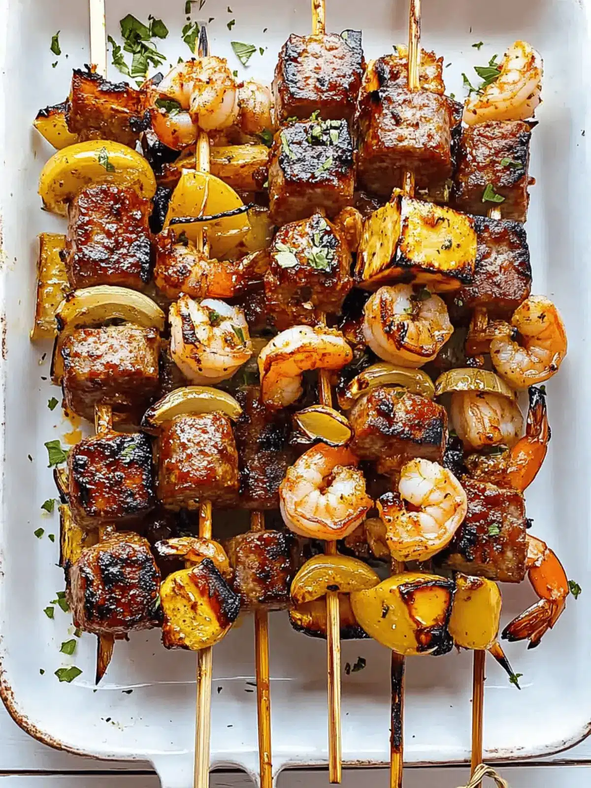 Cajun Shrimp Sausage Kebabs