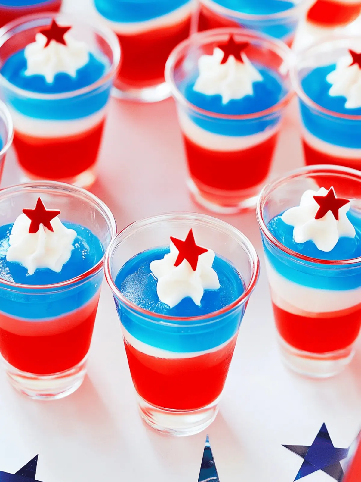 Delicious Red White and Blue Jello Shots for Your Summer Bash
