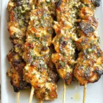 Ranch Garlic Parmesan Chicken Skewers