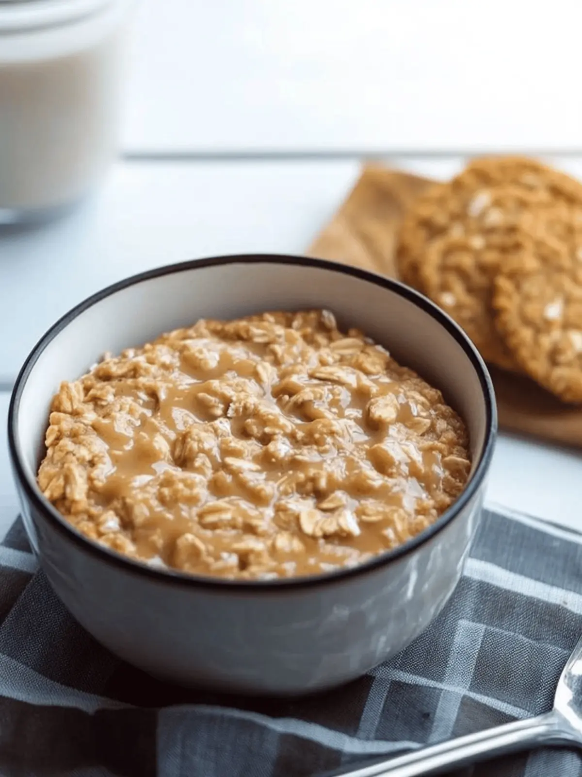 Delicious Peanut Butter Cookie Oatmeal for a Quick Breakfast