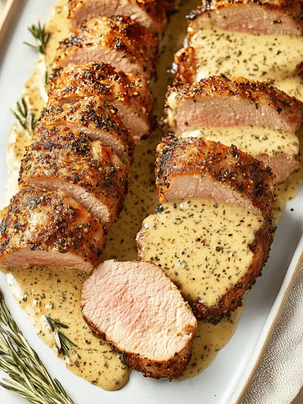 Ever Pork Tenderloin with Dijon Cream Sauce