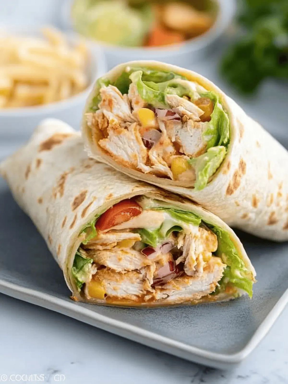 Crunchy Southwestern Chicken Wrap