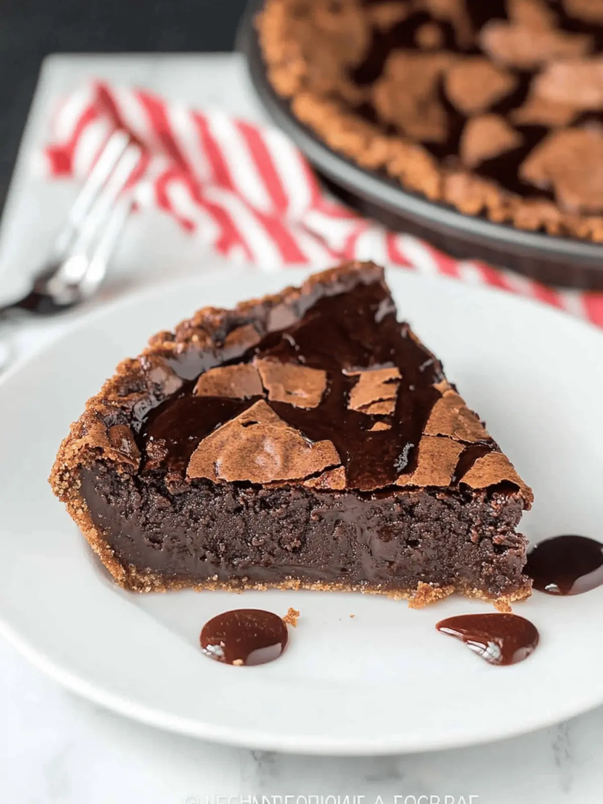 Gooey Brownie Pie