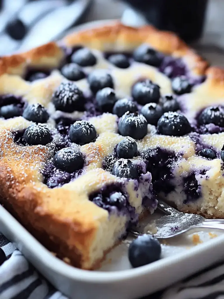Blueberry Cottage Cheese Breakfast Bake