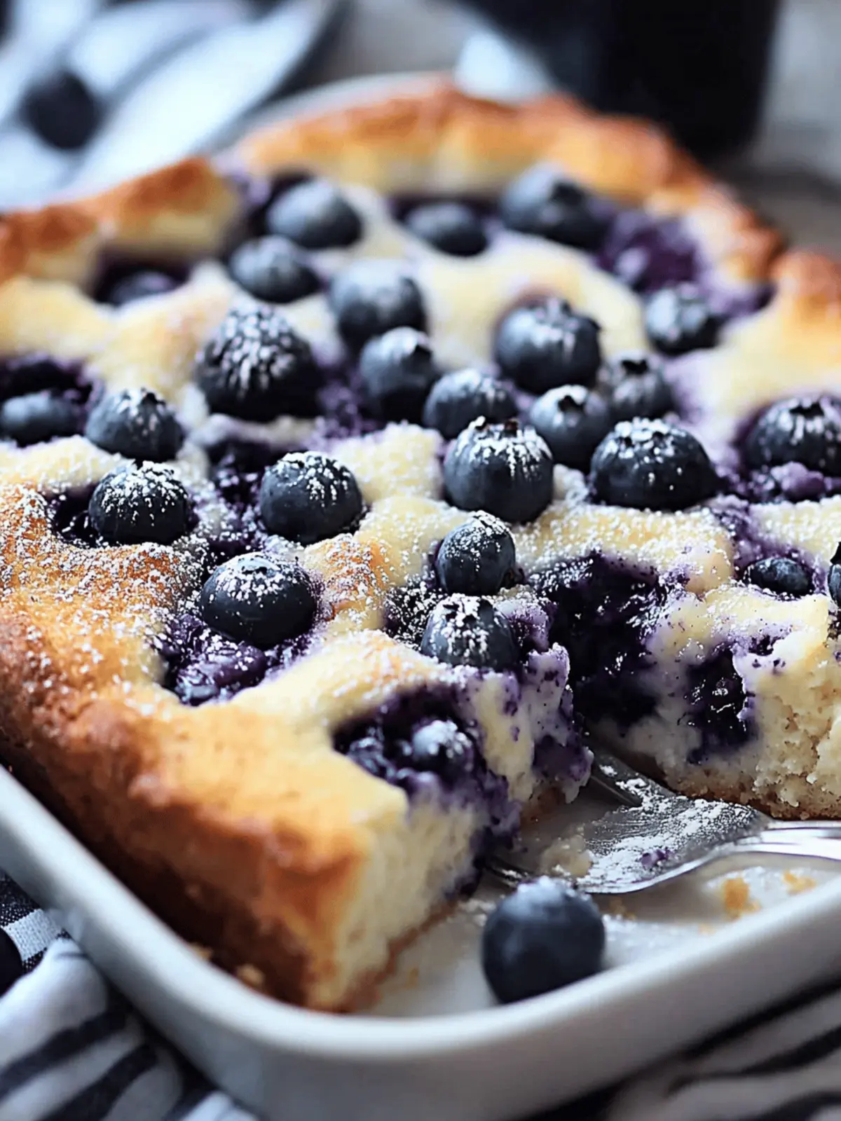 Blueberry Cottage Cheese Breakfast Bake