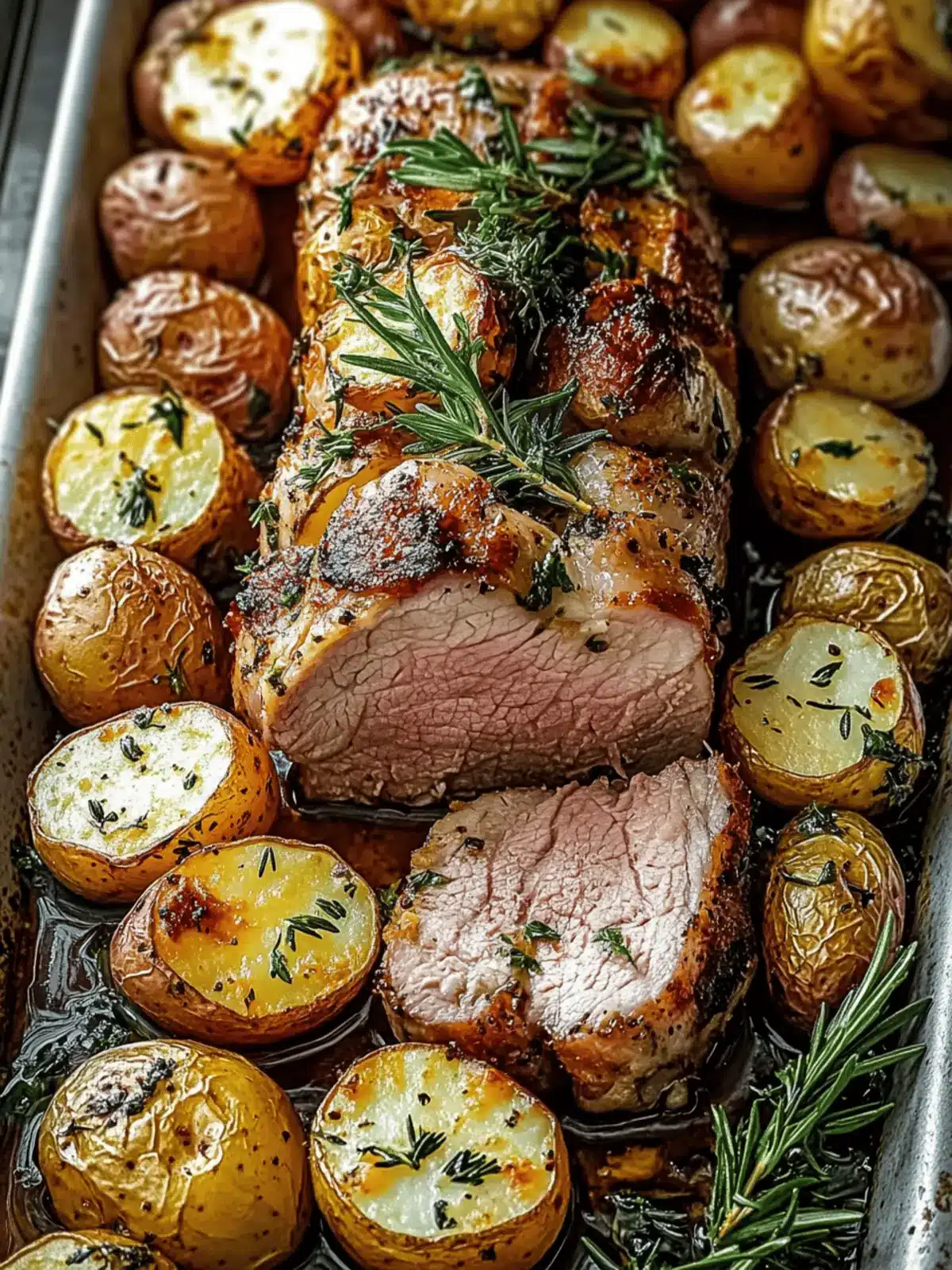 Sheet Pan Roast Pork Tenderloin with Potatoes